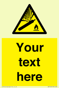 Custom Gas Cylinder Sign